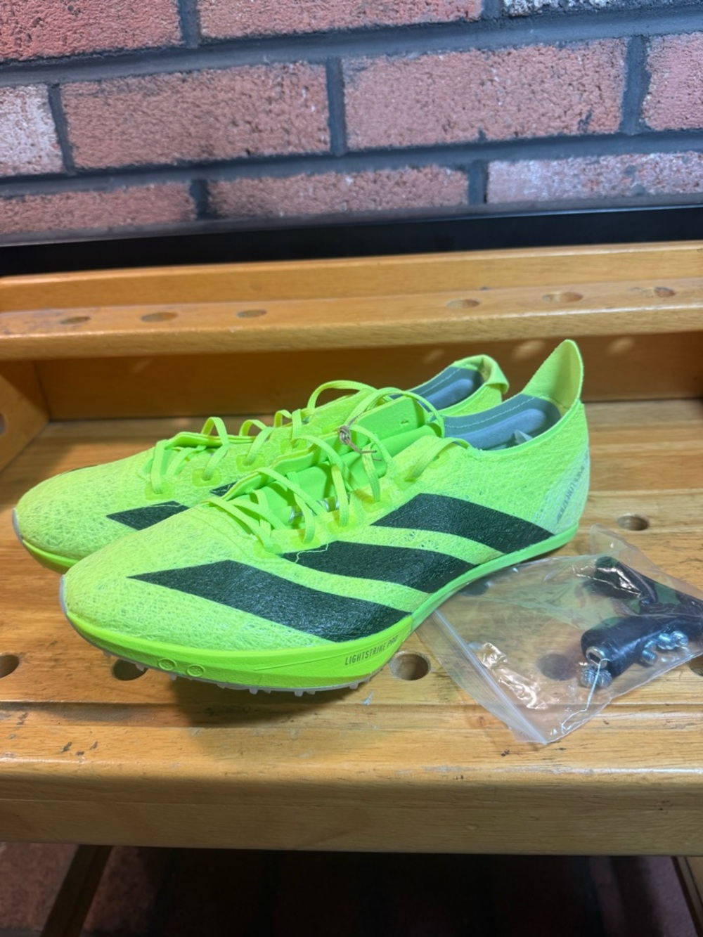 Adidas Adizero Prime SP 3 Strung Lucid Green Men Sz 9/ Womens Sz 10 New IH5800